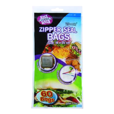 Zipperseal Bags - 60 Piece 